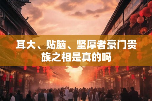 耳大、贴脑、坚厚者豪门贵族之相是真的吗 耳大、贴脑、坚厚者豪门贵族之相是真的吗
