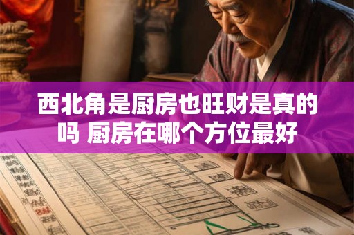 西北角是厨房也旺财是真的吗 厨房在哪个方位最好