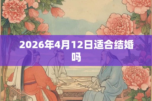 2026年4月12日适合结婚吗