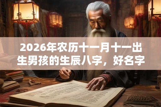 2026年农历十一月十一出生男孩的生辰八字，好名字推荐