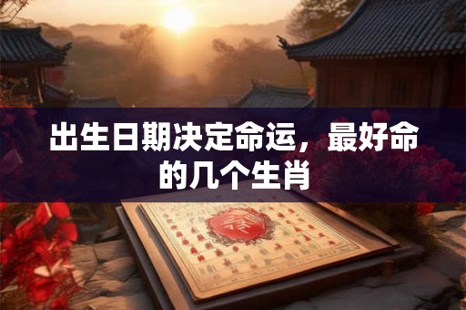 出生日期决定命运，最好命的几个生肖