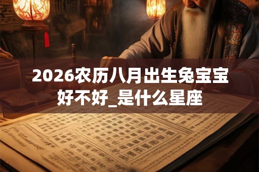 2026农历八月出生兔宝宝好不好_是什么星座