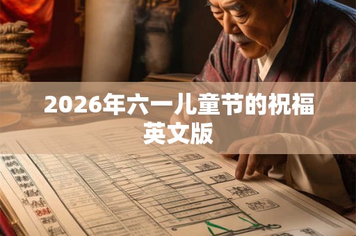 2026年六一儿童节的祝福英文版