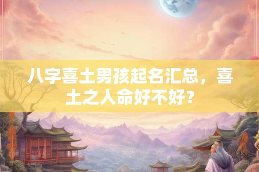 八字喜土男孩起名汇总,喜土之人命好不好? 八字喜土男孩起名汇总,喜土之人命好不好?
