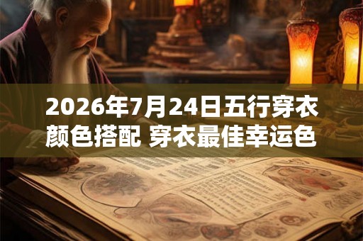 2026年7月24日五行穿衣颜色搭配 穿衣最佳幸运色