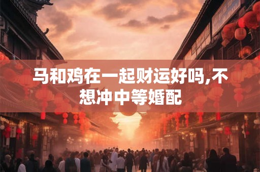马和鸡在一起财运好吗,不想冲中等婚配