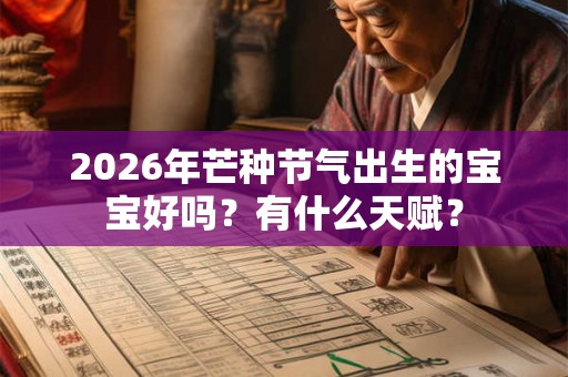 2026年芒种节气出生的宝宝好吗？有什么天赋？