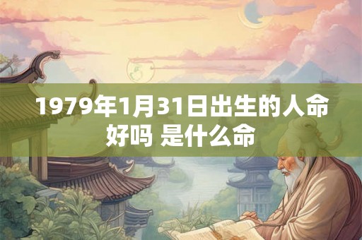 1979年1月31日出生的人命好吗 是什么命