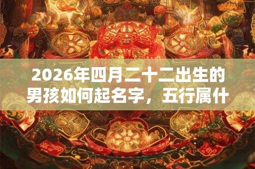 2026年四月二十二出生的男孩如何起名字,五行属什么 2026年四月二十二出生的男孩如何起名字,五行属什么