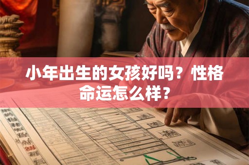 小年出生的女孩好吗？性格命运怎么样？
