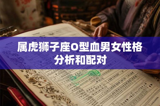 属虎狮子座O型血男女性格分析和配对
