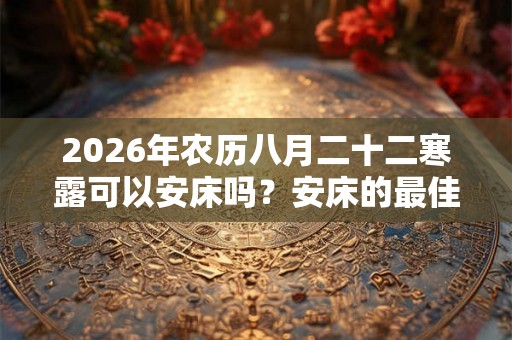 2026年农历八月二十二寒露可以安床吗？安床的最佳时间？