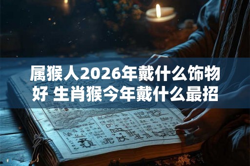 属猴人2026年戴什么饰物好 生肖猴今年戴什么最招财