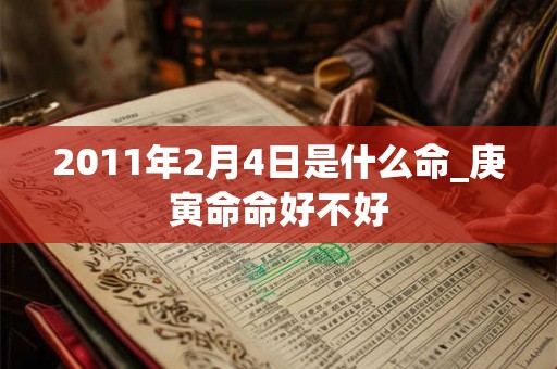 2011年2月4日是什么命_庚寅命命好不好 2011年2月4日是什么命_庚寅命命好不好