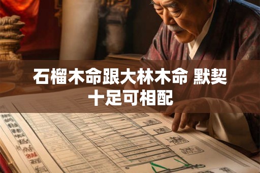 石榴木命跟大林木命 默契十足可相配