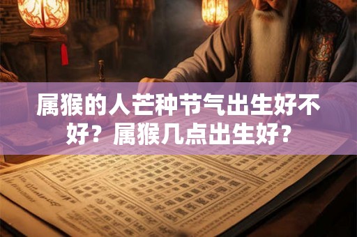 属猴的人芒种节气出生好不好？属猴几点出生好？