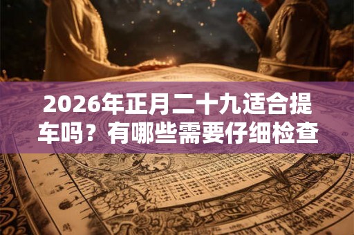2026年正月二十九适合提车吗？有哪些需要仔细检查的？