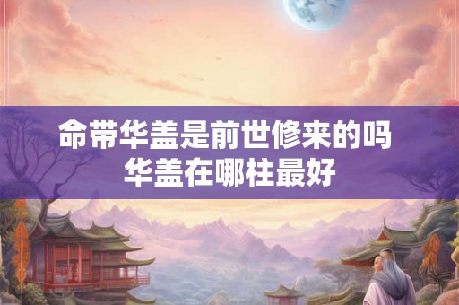 命带华盖是前世修来的吗 华盖在哪柱最好