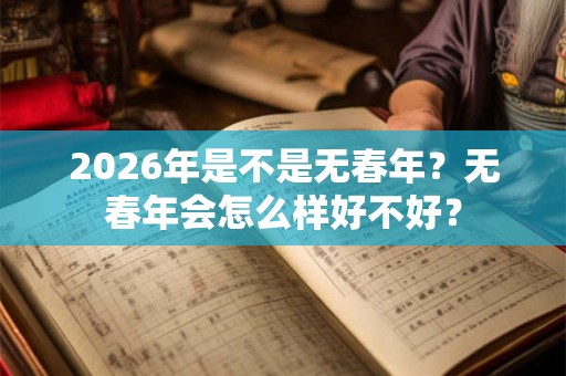 2026年是不是无春年？无春年会怎么样好不好？