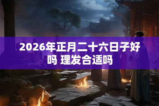 2026年正月二十六日子好吗 理发合适吗