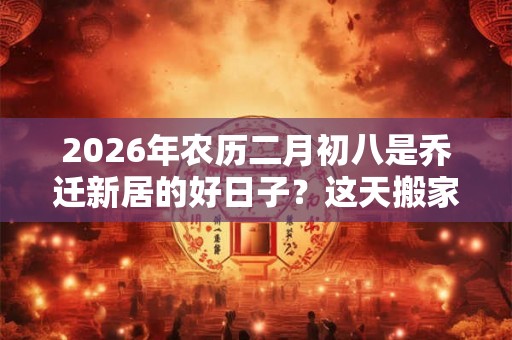 2026年农历二月初八是乔迁新居的好日子？这天搬家好不好？