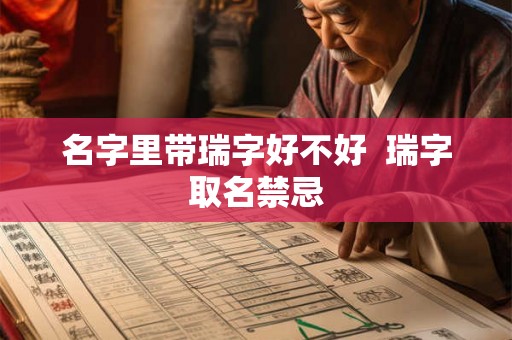 名字里带瑞字好不好  瑞字取名禁忌