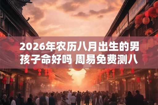 2026年农历八月出生的男孩子命好吗 周易免费测八字算命 2026年农历八月出生的男孩子命好吗 周易免费测八字算命