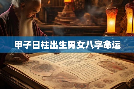 甲子日柱出生男女八字命运