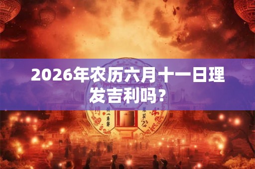 2026年农历六月十一日理发吉利吗? 2026年农历六月十一日理发吉利吗?