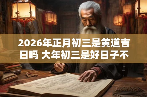2026年正月初三是黄道吉日吗 大年初三是好日子不