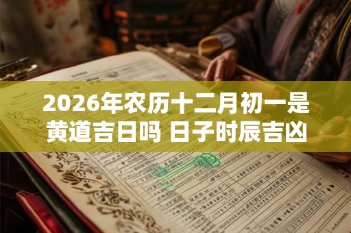 2026年农历十二月初一是黄道吉日吗 日子时辰吉凶