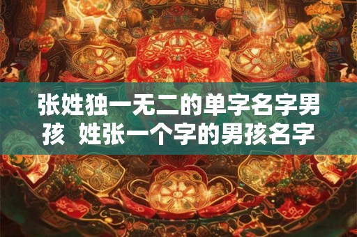 张姓独一无二的单字名字男孩  姓张一个字的男孩名字