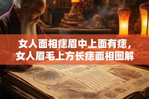 女人面相痣眉中上面有痣，女人眉毛上方长痣面相图解