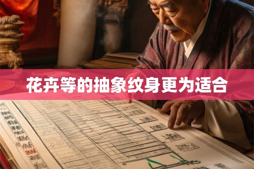 花卉等的抽象纹身更为适合