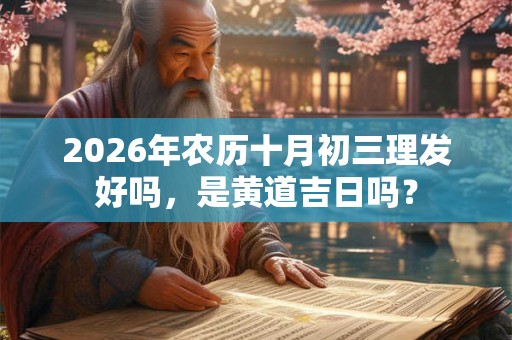 2026年农历十月初三理发好吗，是黄道吉日吗？