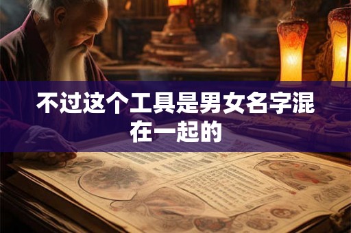 不过这个工具是男女名字混在一起的 不过这个工具是男女名字混在一起的