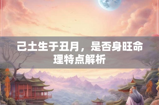 己土生于丑月，是否身旺命理特点解析