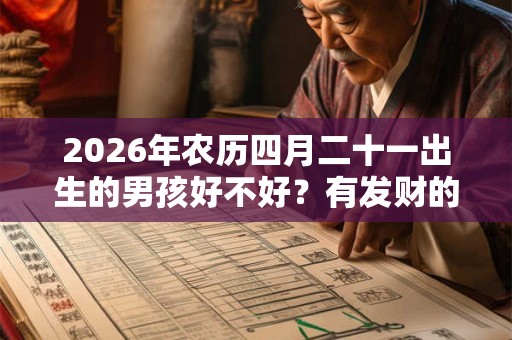 2026年农历四月二十一出生的男孩好不好？有发财的命吗？
