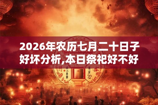 2026年农历七月二十日子好坏分析,本日祭祀好不好？