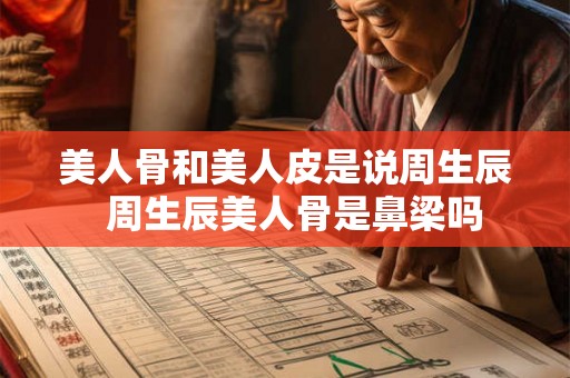 美人骨和美人皮是说周生辰 周生辰美人骨是鼻梁吗 美人骨和美人皮是说周生辰 周生辰美人骨是鼻梁吗