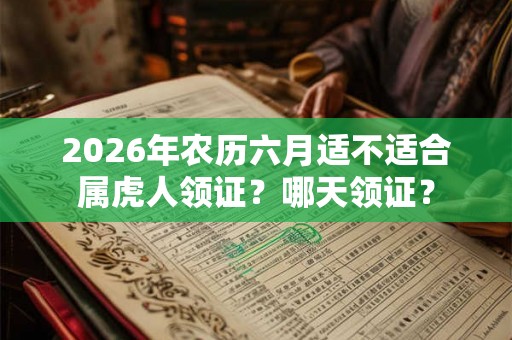 2026年农历六月适不适合属虎人领证？哪天领证？