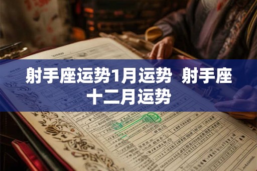 射手座运势1月运势  射手座十二月运势