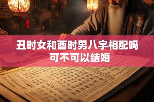 丑时女和酉时男八字相配吗  可不可以结婚