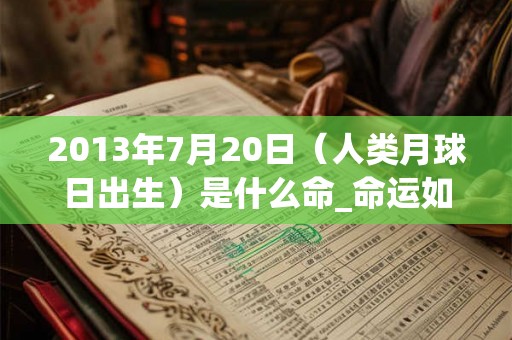 2013年7月20日（人类月球日出生）是什么命_命运如何