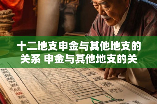 十二地支申金与其他地支的关系 申金与其他地支的关系如何