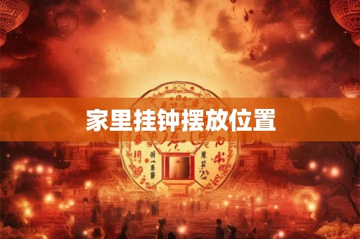 家里挂钟摆放位置 家里挂钟摆放位置