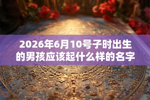 2026年6月10号子时出生的男孩应该起什么样的名字 2026年6月10号子时出生的男孩应该起什么样的名字