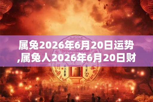 属兔2026年6月20日运势,属兔人2026年6月20日财运,生肖兔2026年6月20日运势 属兔2026年6月20日运势,属兔人2026年6月20日财运,生肖兔2026年6月20日运势