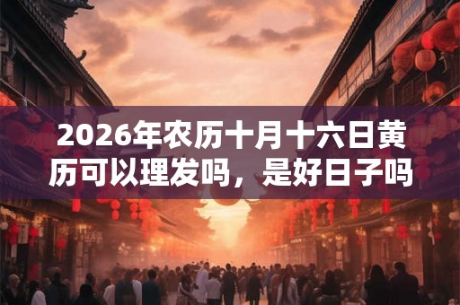 2026年农历十月十六日黄历可以理发吗，是好日子吗？