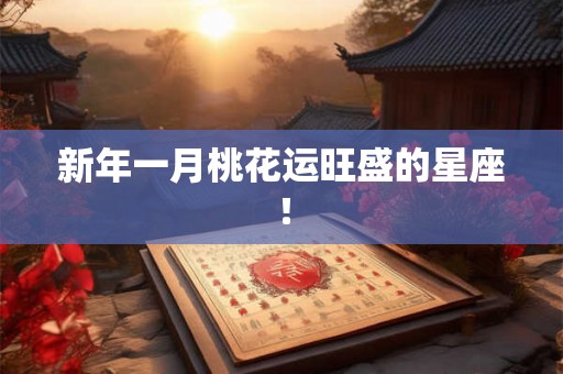 新年一月桃花运旺盛的星座! 新年一月桃花运旺盛的星座!
